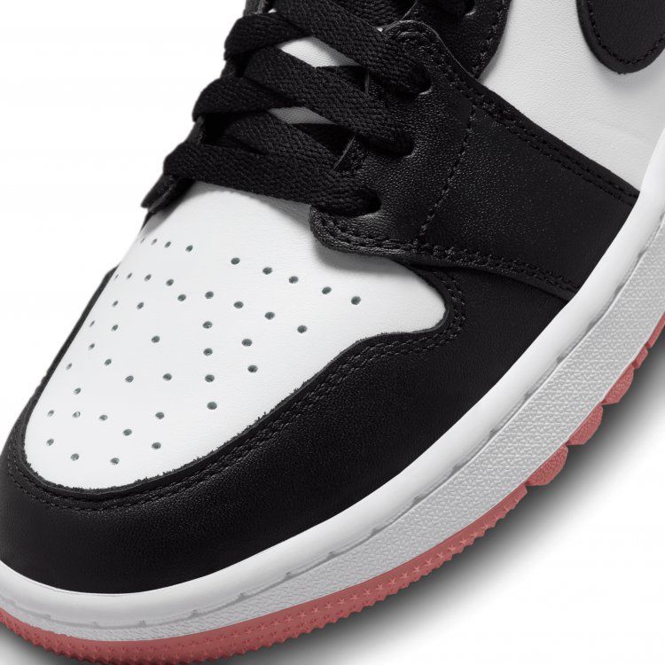 Nike Air Jordan 1 Low G Golf Shoes - White Black Rust Pink