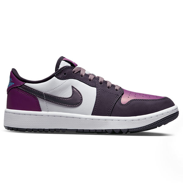 Compare prices on Nike Air Jordan 1 Low G Golf Shoes - White Cave Purple Purple Smoke