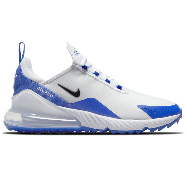 Compare prices on Nike Air Max 270G Golf Shoes - White Racer Blue Pure Platinum
