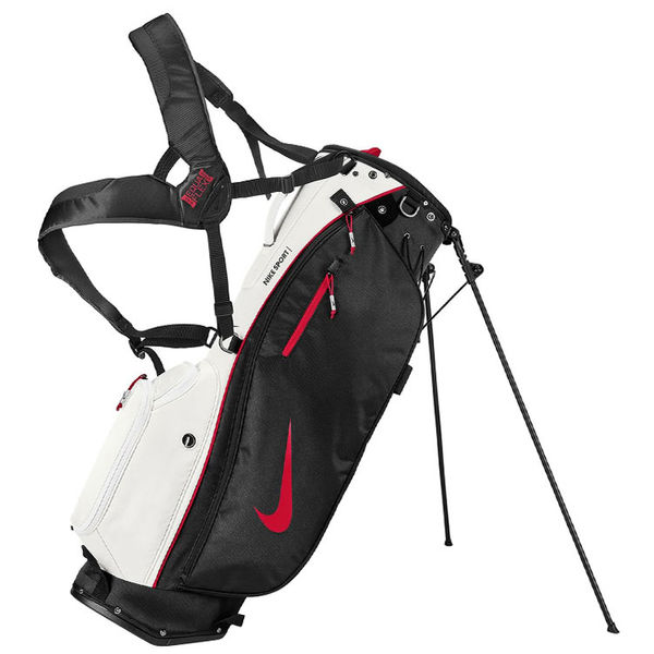 Compare prices on Nike Sport Lite Golf Stand Bag - Platinum Tint Black Gym Red