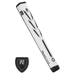 P2 React Tour Golf Putter Grip - White Black