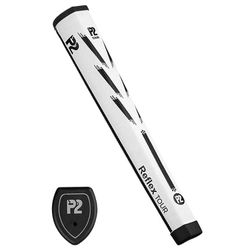 P2 Reflex Tour Golf Putter Grip - White Black