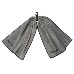 Ping Bow Tie Golf Towel - Grey