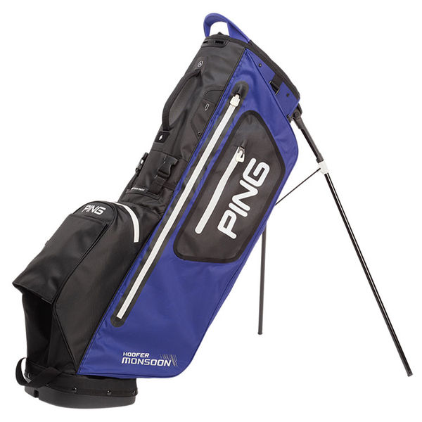 Compare prices on Ping Hoofer Monsoon Waterproof Golf Stand Bag - Cobalt Blue Black