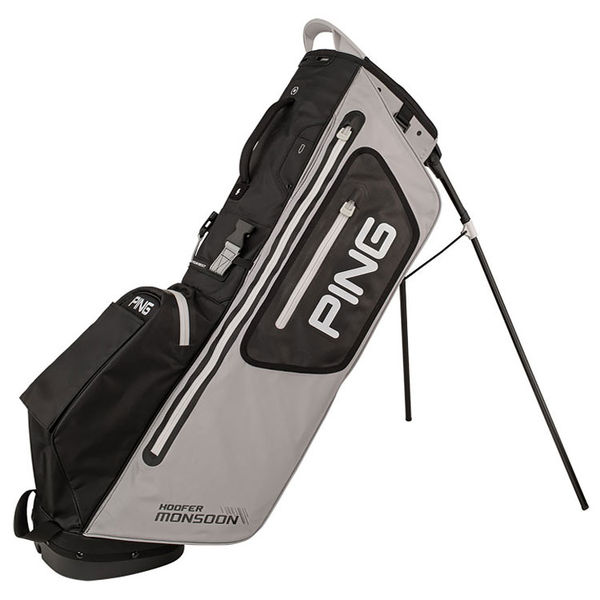 Compare prices on Ping Hoofer Monsoon Waterproof Golf Stand Bag - Grey Black White