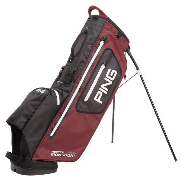 Compare prices on Ping Hoofer Monsoon Waterproof Golf Stand Bag - Mulberry Black