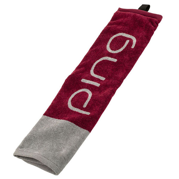Compare prices on Ping Ladies Tri-Fold Golf Towel - Silver Garnet