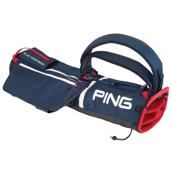 Compare prices on Ping Moonlite Golf Pencil Bag - Navy White Scarlet