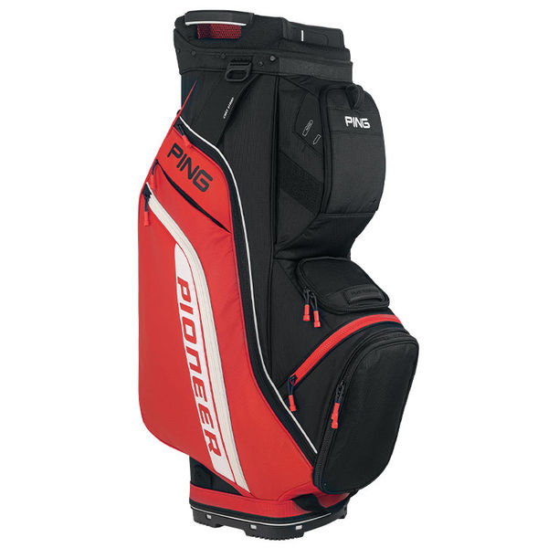 Compare prices on Ping Pioneer 214 Golf Cart Bag - Red Black