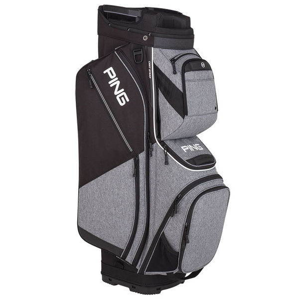 Compare prices on Ping Pioneer Golf Cart Bag - Heather Grey Black