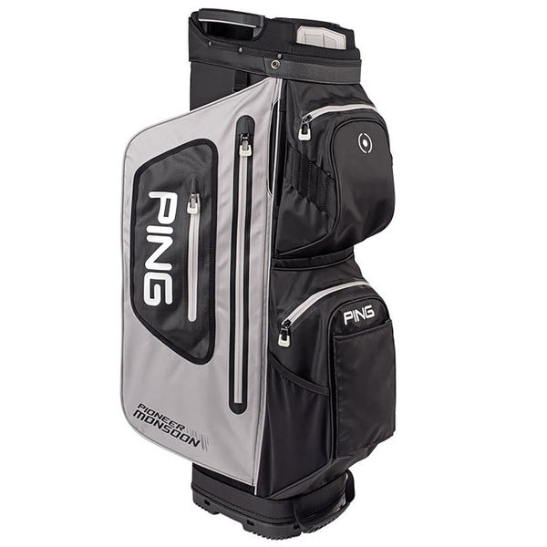 Compare prices on Ping Pioneer Monsoon Waterproof Golf Cart Bag - Grey Black White