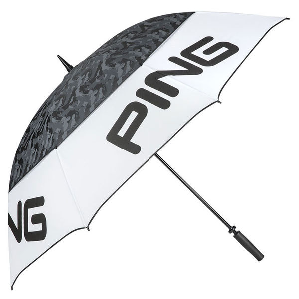 Compare prices on Ping Tour Double Canopy Golf Umbrella - White Black Camo