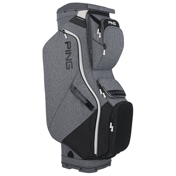 Compare prices on Ping Traverse 214 Golf Cart Bag - Heather Grey Black White