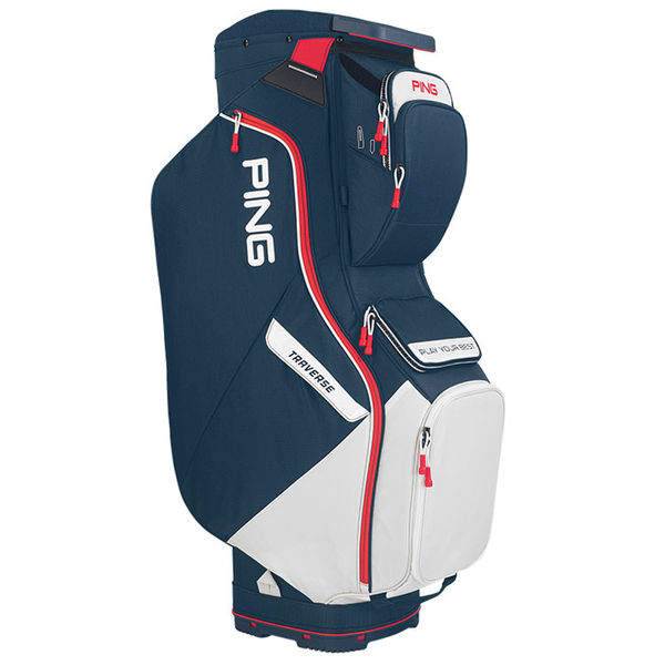 Compare prices on Ping Traverse 214 Golf Cart Bag - Navy White Red