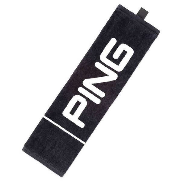 Compare prices on Ping Staff Tri-Fold Golf Towel - Black White