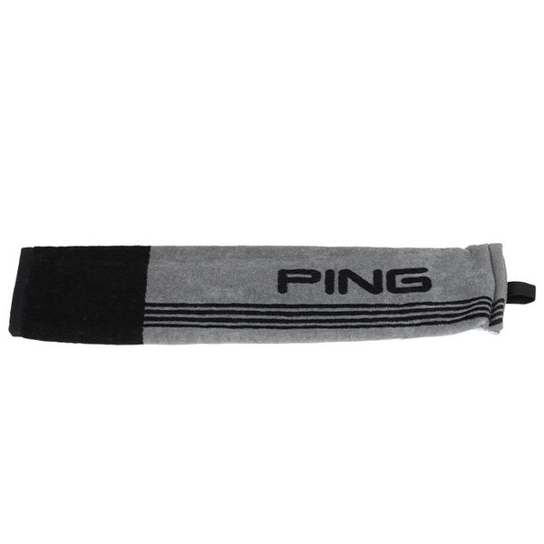 Compare prices on Ping Tri-Fold Golf Towel - Grey Black