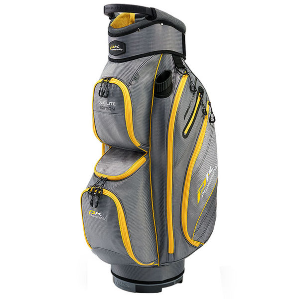 Compare prices on PowaKaddy DLX-Lite Edition Golf Cart Bag - Gunmetal Yellow