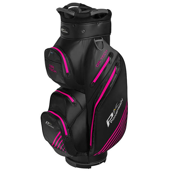 Compare prices on PowaKaddy Dri-Tech Golf Cart Bag - Black Gunmetal Hot Pink