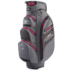 PowaKaddy Dri Tech Golf Cart Bag - Gunmetal Hot Pink