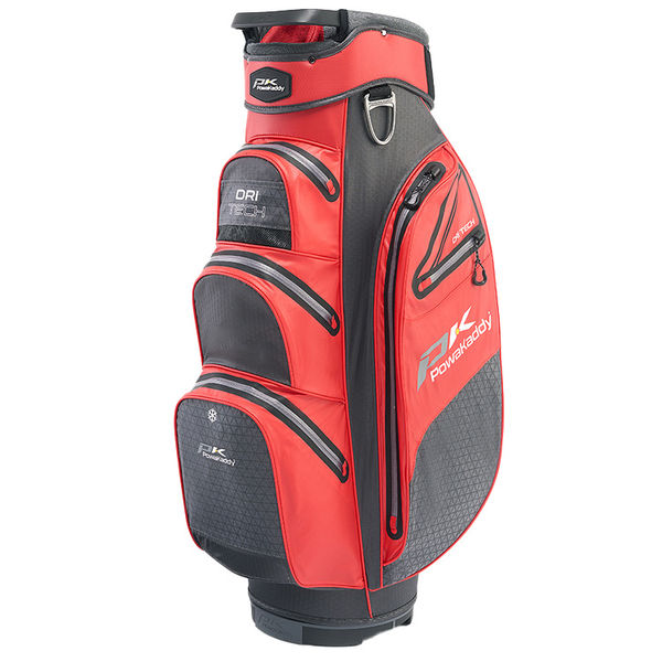 Compare prices on PowaKaddy Dri Tech Golf Cart Bag - Red Cool Grey