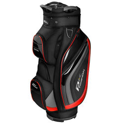 PowaKaddy Premium Edition Golf Cart Bag - Black Gunmetal Red