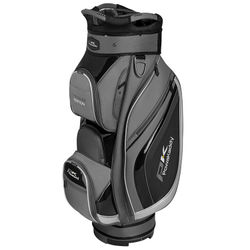 PowaKaddy Premium Edition Golf Cart Bag - Black Gunmetal Silver