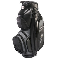 PowaKaddy Premium Tech Golf Cart Bag - Black Gunmetal Grey