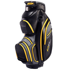 PowaKaddy Premium Tech Golf Cart Bag - Black Gunmetal Yellow