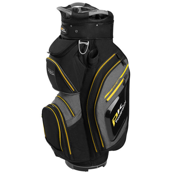 Compare prices on PowaKaddy Premium Tech Golf Cart Bag - Black Heather Black Yellow