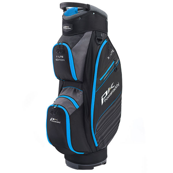 Compare prices on PowaKaddy X-Lite Edition Golf Cart Bag - Black Gunmetal Blue