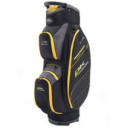 PowaKaddy X-Lite Edition Golf Cart Bag - Black Gunmetal Yellow