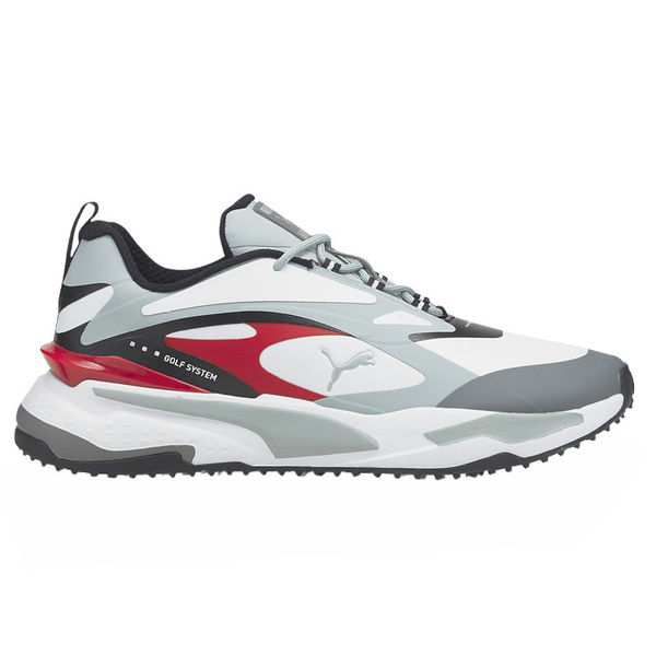Compare prices on Puma GS Fast Golf Shoes - White High Rise High Risk Red