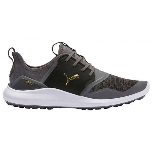 Compare prices on Puma Ignite NXT Lace Golf Shoes - Quiet Shade Team Gold White