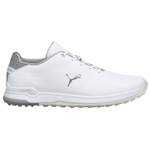 Compare prices on Puma Pro Adapt Alphacat Leather Golf Shoes - White Silver