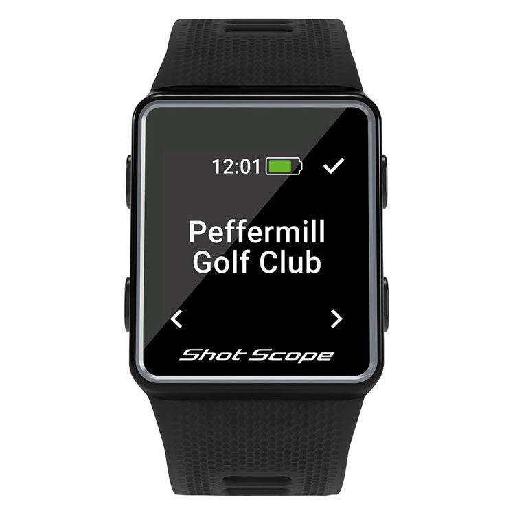 Shot Scope V3 Performance Tracking Golf GPS Watch - Black