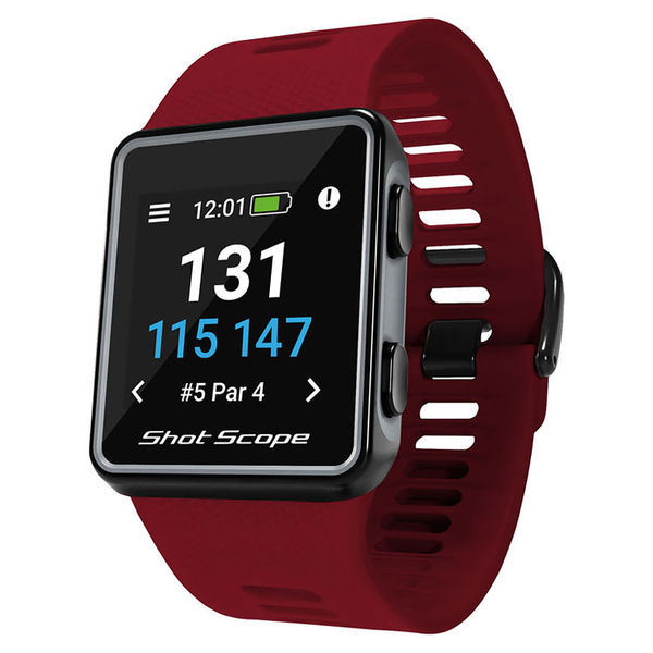 Compare prices on Shot Scope V3 Performance Tracking Golf GPS Watch - Red