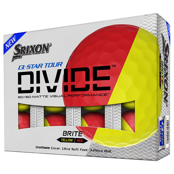 Compare prices on Srixon Q Star Tour Divide Golf Balls - Matte Yellow Red