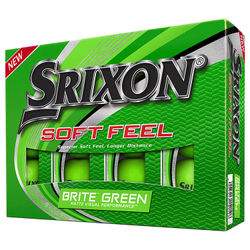 Srixon Soft Feel Brite Golf Balls - Matte Green