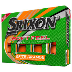 Srixon Soft Feel Brite Golf Balls - Matte Orange