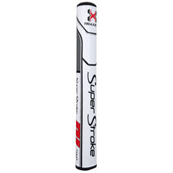 SuperStroke Traxion Tour 3.0 Golf Putter Grip - White Grey Red