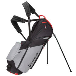 TaylorMade 2021 FlexTech Lite Golf Stand Bag - Cool Grey Red Black