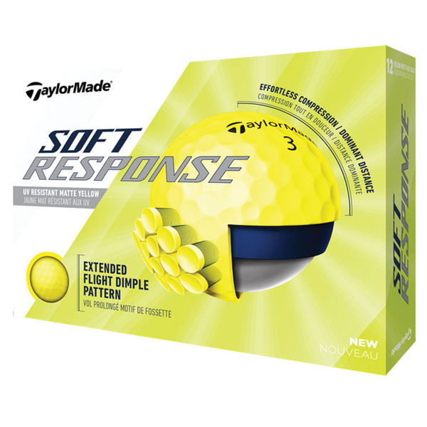 Compare prices on TaylorMade 2021 Soft Response Matte Golf Balls - Yellow
