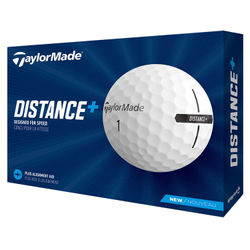 TaylorMade Distance Plus Golf Balls - White