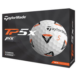 TaylorMade TP5x Pix 2.0 Golf Balls - White
