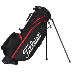 Titleist 2022 Players 4 Golf Stand Bag - Black Black Red