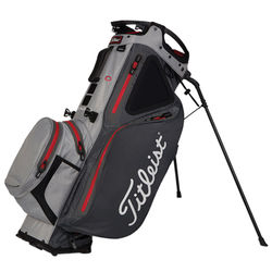 Titleist Hybrid 14 StaDry Golf Stand Bag - Charcoal Grey Red