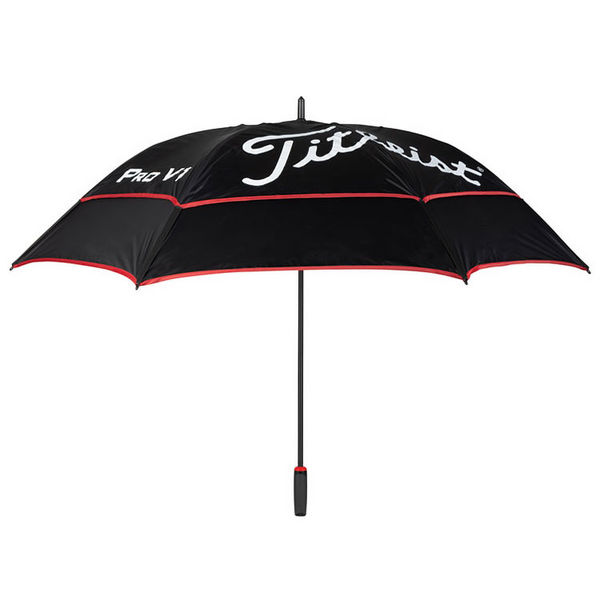 Compare prices on Titleist Jet Black Tour Double Canopy Golf Umbrella - Black Red