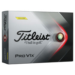 Titleist Pro V1 X Personalised Text Golf Balls - Yellow