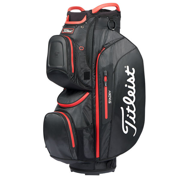 Compare prices on Titleist StaDry 15 Golf Cart Bag - Black Black Red