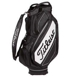 Titleist Jet Black Premium StaDry Golf Cart Bag - Black White